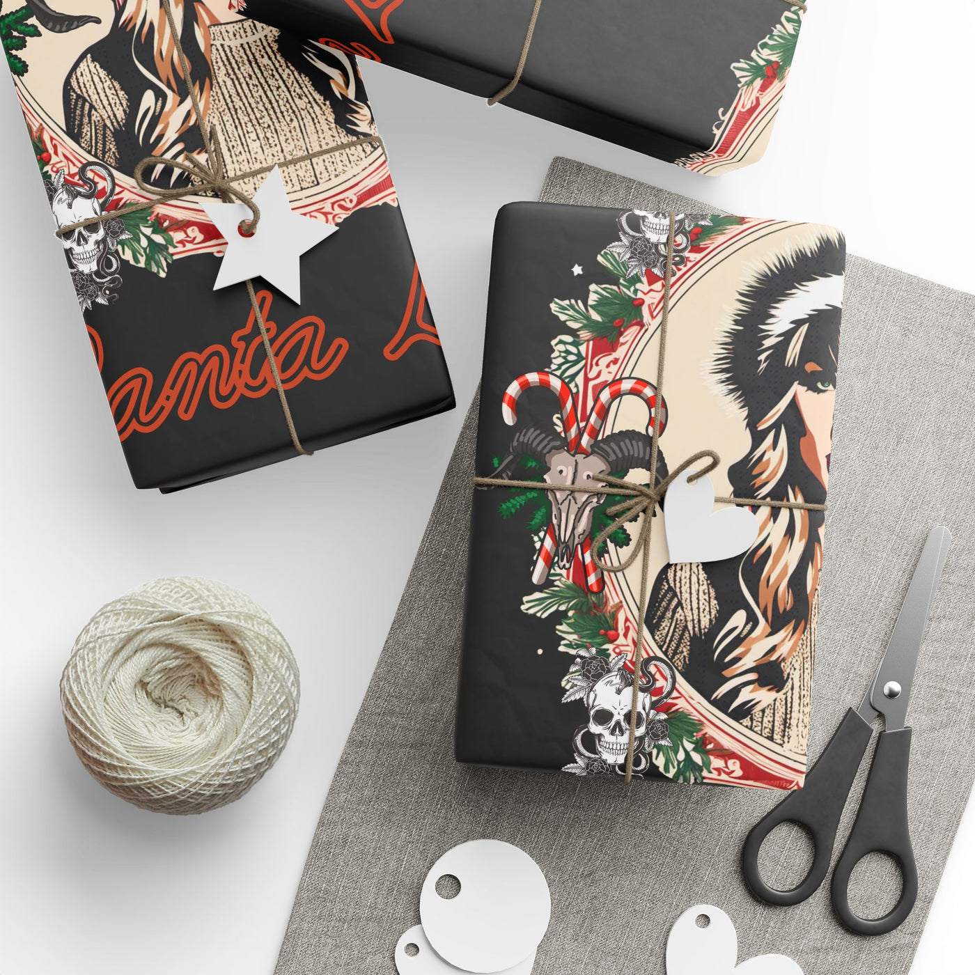 Wrapping Paper - Gothic Taylor Santa Baby Design