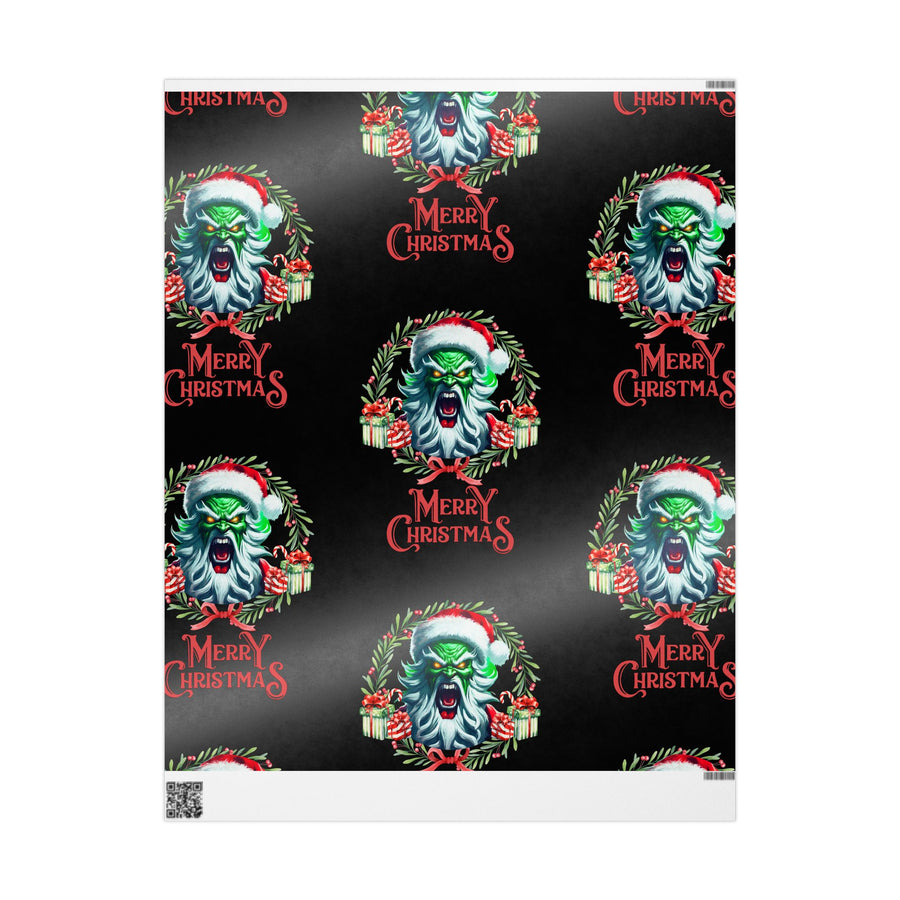 Christmas Wrapping Paper - Santa Mad as Hell