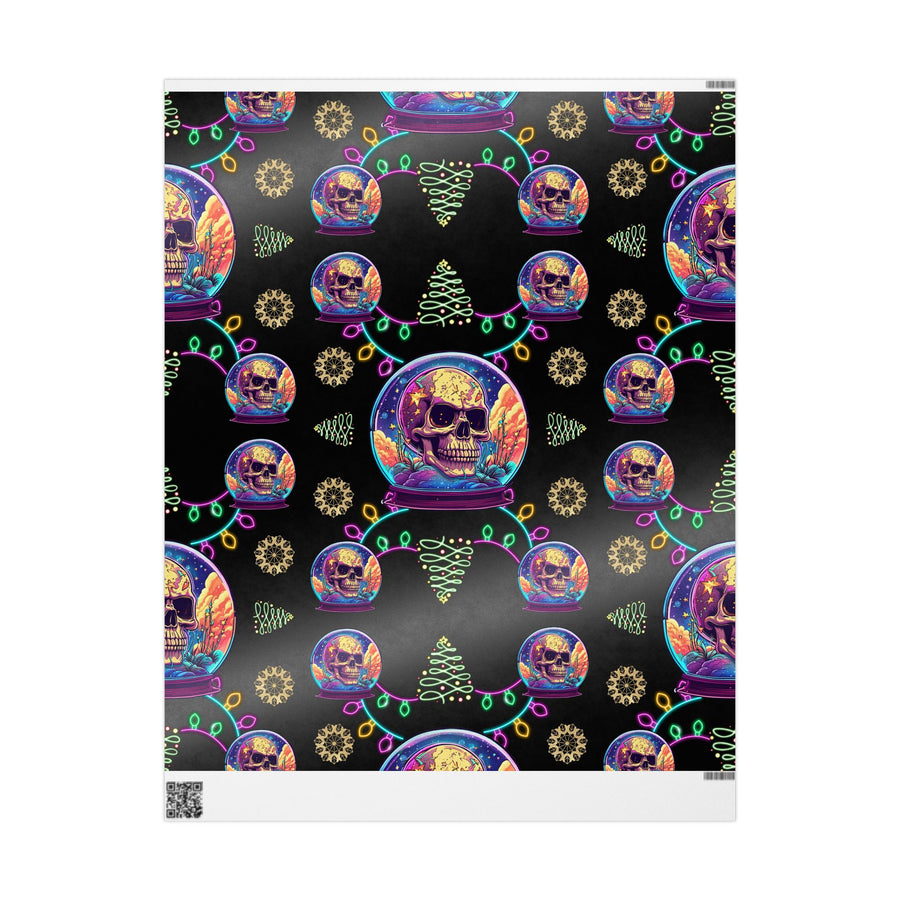 Skull in a Globe Holiday Wrapping Paper