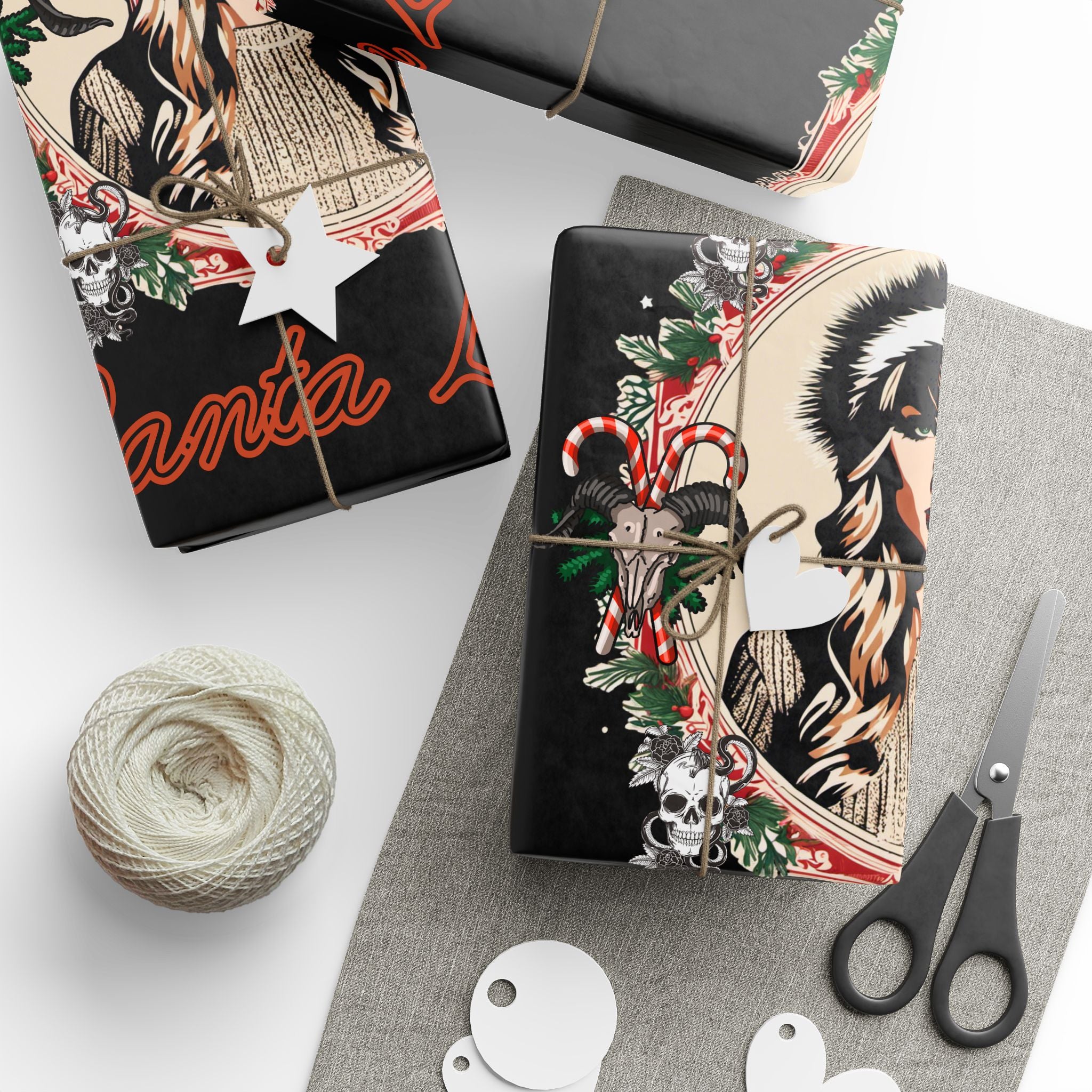 Wrapping Paper - Gothic Taylor Santa Baby Design